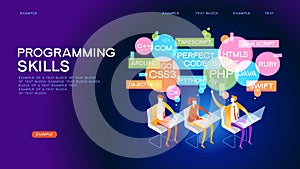 PROGRAMMING SKILLS concept banner