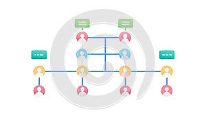 Workflow Hierarchy Diagram - Business Process Flow, vector design Generative AI
