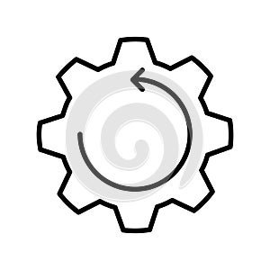Workflow icon, vector illustration