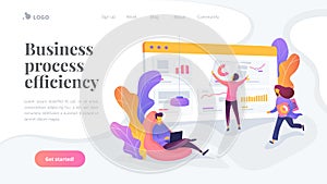 Workflow landing page template.
