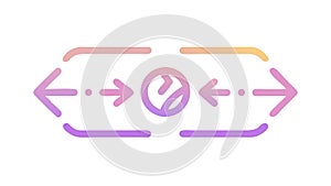 Workflow Process Arrow Diagram Vector Icon, vector design Generative AI