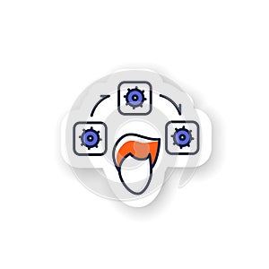 Workflow sticker icon