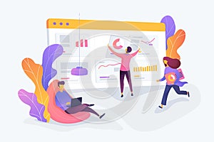 Workflow vector creative concept illustration.