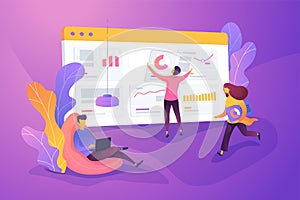 Workflow vector creative concept illustration.