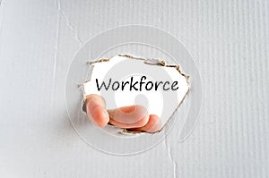 Workforce text concept