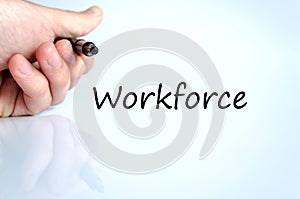 Workforce text concept