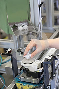 Working on the assembly line