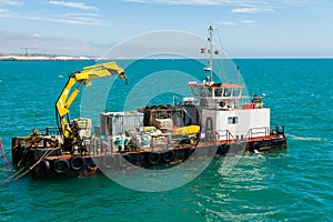 Working barge photo