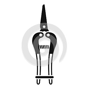 Working blade icon simple vector. Work accessory garden