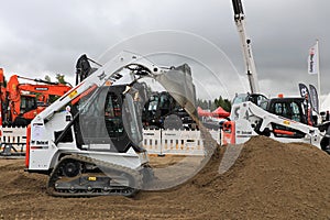 Working with Bobcat Compact Track Loader