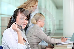 Working in a call center