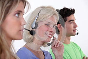 Working in a call center