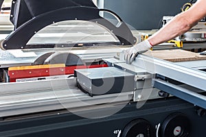 Working in a carppentry workshop