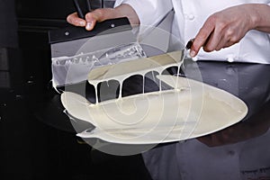 Working with chocolate