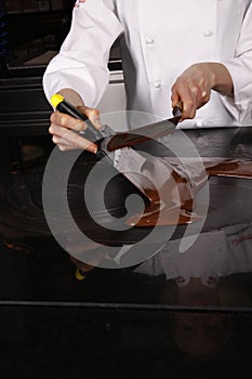 Working with chocolate