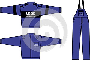 Working clothes blue