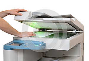 Working with a copier