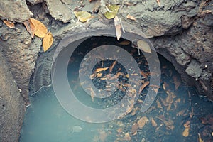 Working for drain cleaning