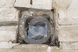 Working for drain cleaning
