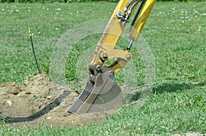 Excavator detail