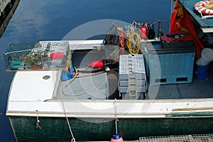 Working Gear on a Lobster boat