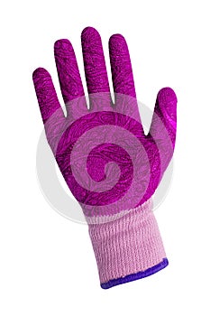 Working glove isolated