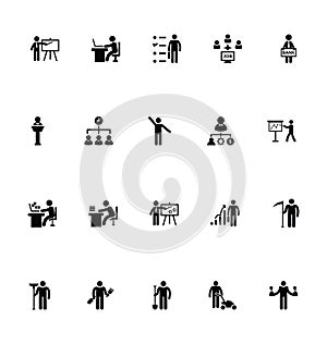 Working Human Vector Icons 3
