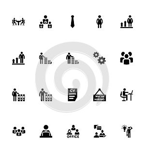 Working Human Vector Icons 5