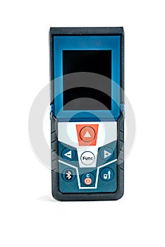 Working laser level isolated on white background