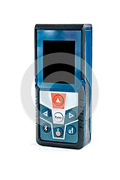 Working laser level isolated on white background