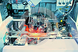 Working laser PCB processing machine photo