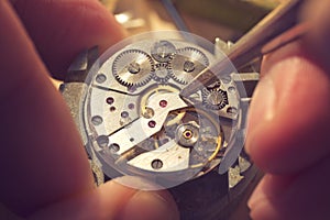 Working On A Mechanical Watch