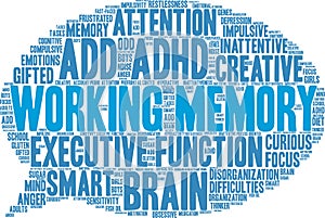 Working Memory Word Cloud