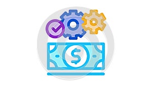 working money dollar Icon Animation