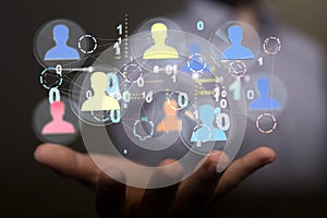 A Working With New Modern Computer Show Social Network