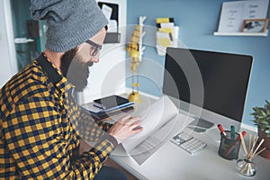 Working at the office