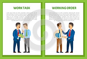 Working Order and Work Task Boss Gives Instruction