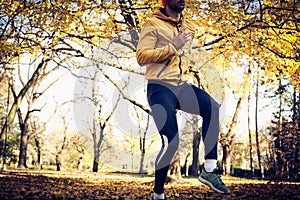 Working out in nature. On the move.