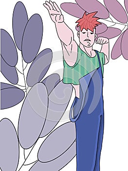 Working on the path of beauty.