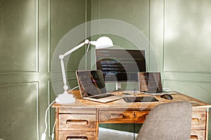 Programmer working place