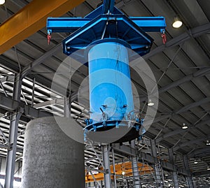 Working process for the manufacture of concrete pipes