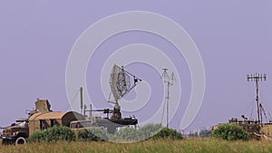 Working radar installation on airshow