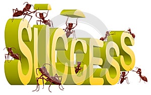 working on success building creating successful