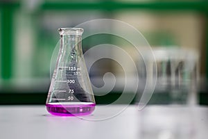 Working Titration technique in the laboratory.