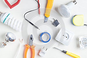 Working tools and components. Electrical objects