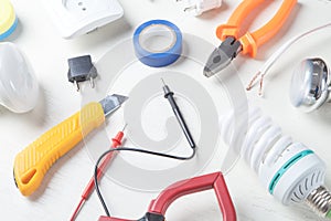 Working tools and components. Electrical objects