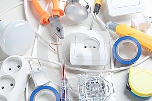 Working tools and components. Electrical objects