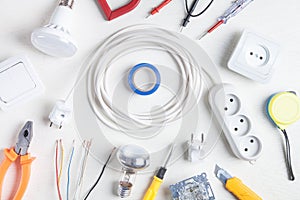 Working tools and components. Electrical objects