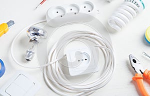 Working tools and components. Electrical objects