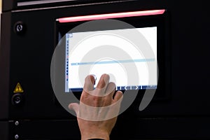 Working with a touch screen control panel
